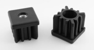QAFI Plastic insert with metal threads for square tube