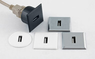 Upotettava USB-pistoke, pyöreä ja neliö