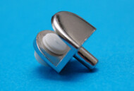 Lasikiinnitin tapilla 20x15 mm, niklattu POISTOER�