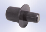 Hyllynkannatin, 5/8 mm, muovi