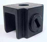 Lasikiinnitin 20x15 mm, musta