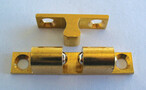 Kaksoiskuulasalpa 43 x 8 mm, messinki