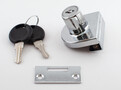 Glass Door Lock, chrome plated