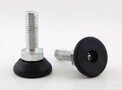 Säätöjalka JTR Ø 30 / M10x30mm, liukumaton kumitassu