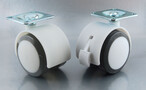 50 mm Furniture Castor, Art. SOFT, white, for light furniture