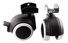 50 mm Kalustepyörä Soft, U-kiinnittimellä