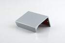 Sticker handle for glass door, chrome
