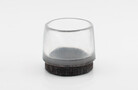 Ferrule with felt pad, transparent / brown