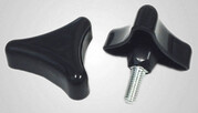 Käsipyörä Triangular, Ø 60 / M8x20 mm, musta