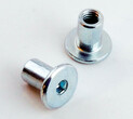 Metal Head, zinc plated and black