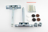 Wall shelf support, zinc plated, pair