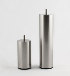 Furniture Leg, Ø 60 mm / M8, brushed nickel plated