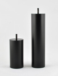 Furniture Leg, Ø 60 mm / M8, matt black