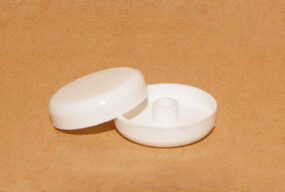 Cover cap for connecting screw, white