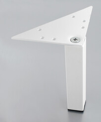 Square Tube Leg 25x25, white