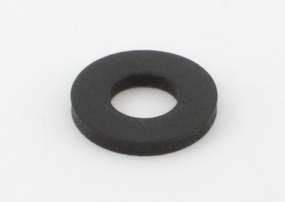 Rubber washer for screws, Ø 9,0/4,3 x 1,0 mm, black