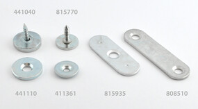 Counter plates for magnetic latches