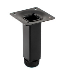 Art. Square Tube Leg 25x25x100 mm, black