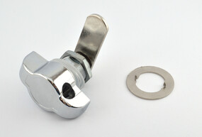 Knob lock 90 deg, chrome plated