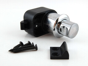 Push Button Lock, chrome/black