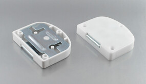 Lay-on Lock, white, fixing with screws