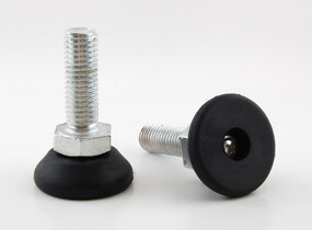 Säätöjalka JTR Ø 30 / M10x30mm, liukumaton kumitassu