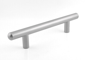 Bar handle, dull nickel plated