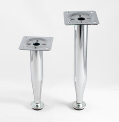 Trumpet Leg Ø 25 mm, chrome plated