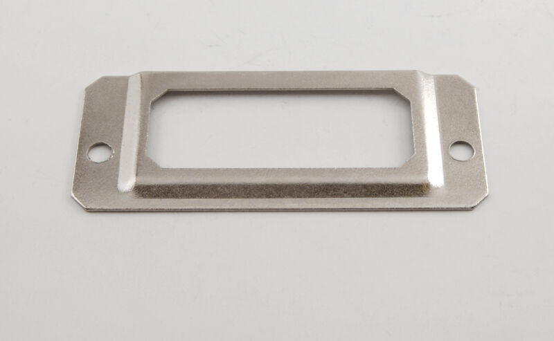 Label holder, nickel plated