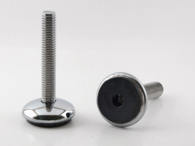 Adjustable foot HC Ø29, chrome base