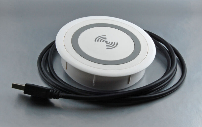 Wireless Charger, Ø 80 mm, 5W, white