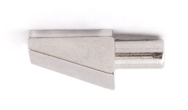 Glass shelf support Quadro, Ø 5 mm, nickel plated