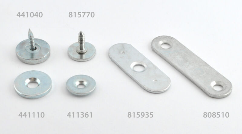 Counter plates for magnetic latches