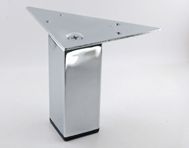 Metallijalka 38x38 mm, kromattu