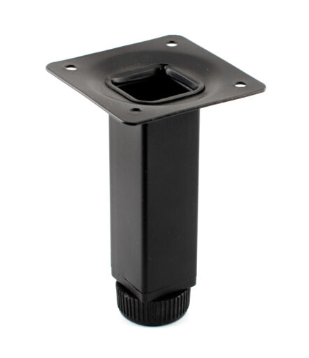 Art. Square Tube Leg 25x25x100 mm, black