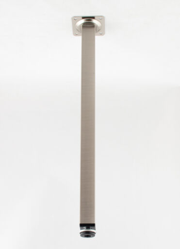 Square tube leg, 25x25x400 mm, stainless steel
