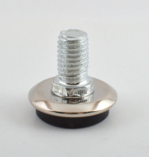 Säätöjalka Ø 30 / M10x15 mm, niklattu / musta
