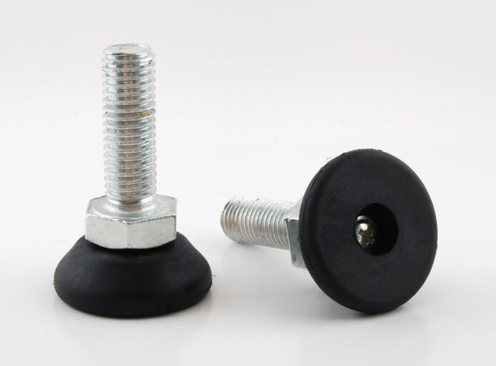 Säätöjalka JTR Ø 30 / M10x30mm, liukumaton kumitassu