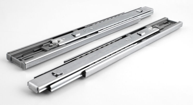 45 mm Soft-telescopic Slide for metal furniture, pair