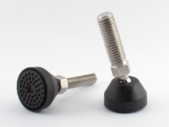 AF Swivel Glide, inox, anti-slide base, black