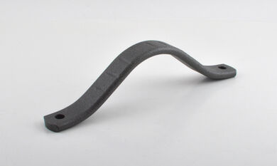 Metal handle, matt grey, cc. 93,3 mm