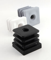 Neliön mallinen putkitulppa kierteellä