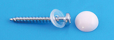 Valkoinen ruuvin peitetulppa