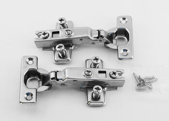 Pack of two Soft 26 mm mini hinges+2 mm plate