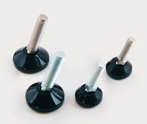 TPE Swivel glide, anti-slide base, black