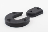 Connecting fitting Row, black