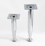 Trumpettijalka kalusteelle, kromattu