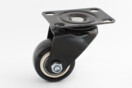 40 mm Industrial castor, with plate, black